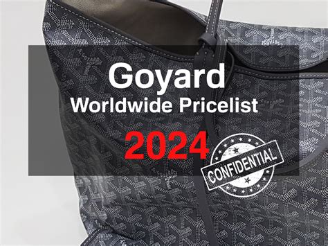 goyard artois price 2020|Goyard price list 2024.